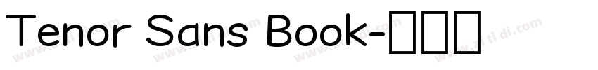 Tenor Sans Book字体转换